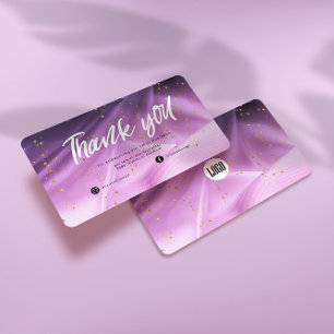 Satin rose violet Parties scintillant Carte de rem