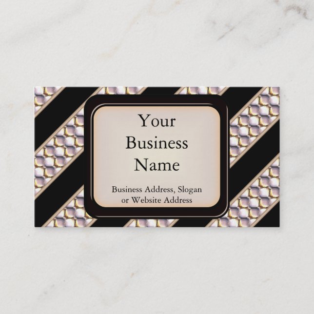 Satin Sequins Business Card (Front)