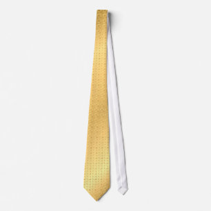 Satin Squares - gold Tie