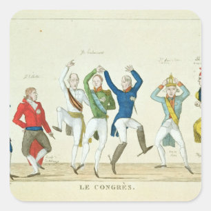 Satirical cartoon depicting the key square sticker