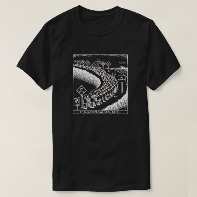 Satirical Cartoon T-Shirt (Design Front)