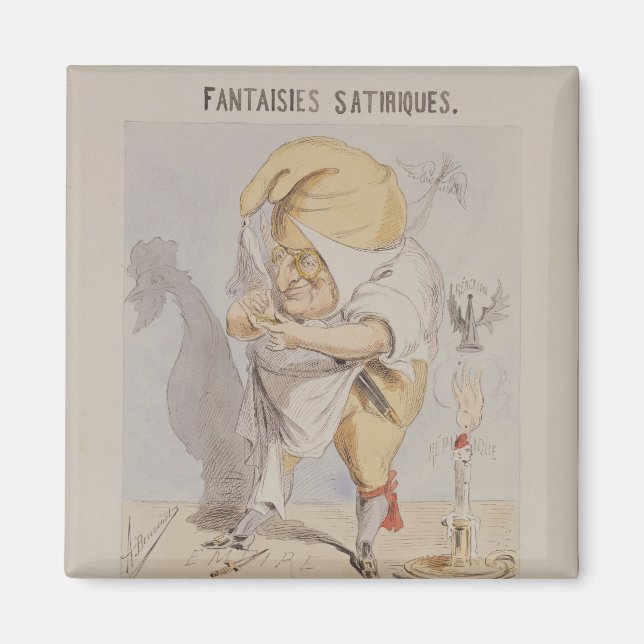 Satirical Fantasies, caricature of Adolphe Magnet (Front)