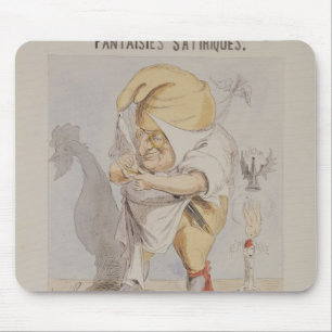 Satirical Fantasies, caricature of Adolphe Mouse Pad