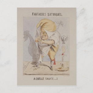 Satirical Fantasies, caricature of Adolphe Postcard