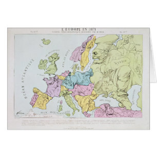 Satirical Map of Europe 1871