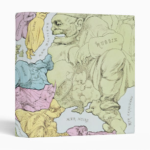 Satirical Map of Europe 1871 Binder