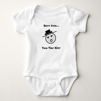 Satirical Two Tier Kier Babygro Baby Bodysuit