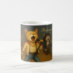 Satirique Bohème Catsody Rocking Cats Coffee Mug