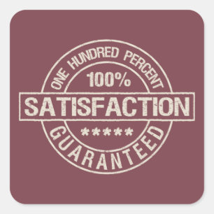 SATISFACTION autocollants GARANTIS