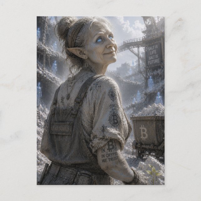 Satisfaction / Cement Worker / Salt Mine Postcard (Front)
