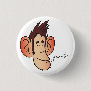 satisfied misadventure jacquette 1 inch round button