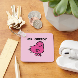 Satisfied Mr. Greedy Keychain