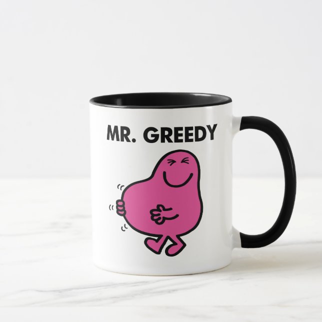 Satisfied Mr. Greedy Mug (Right)