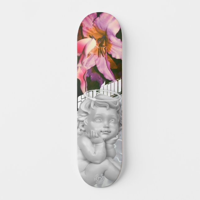 satomi motorsport "WGDWBIT?" Skateboard (Front)