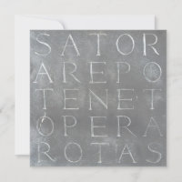 Sator Rotas Square Card