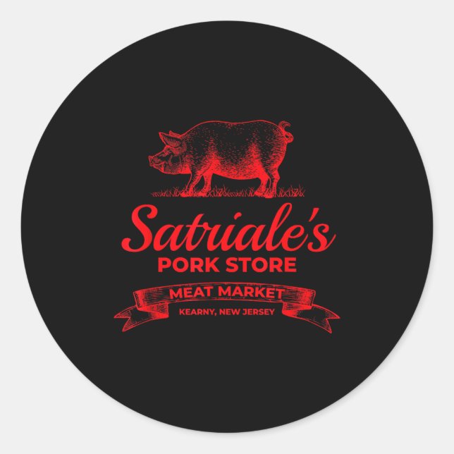 Satriale’s Rk Store Kearny New Jersey  Classic Round Sticker (Front)