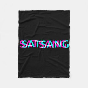 Satsang Yoga Chakra Meditation Spiritual Moon Chil Fleece Blanket