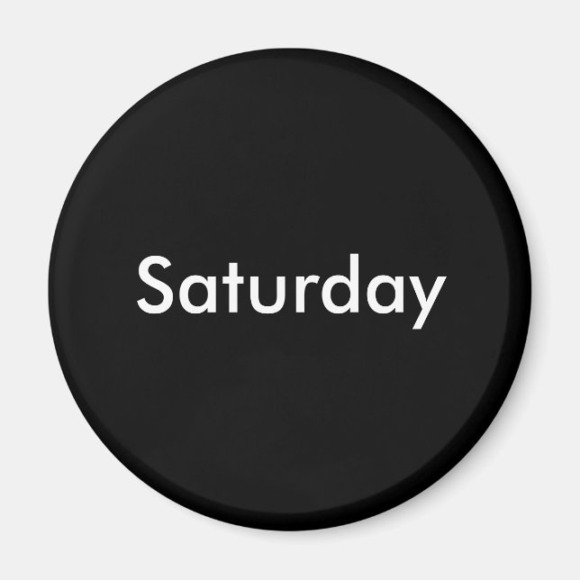Saturday magnet (Front)