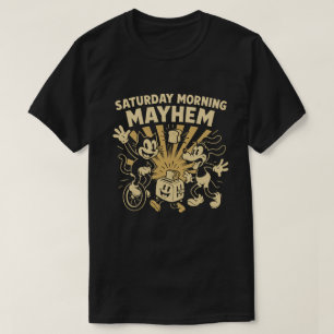 Saturday Morning Mayhem – Vintage Cartoon Chaos T-Shirt