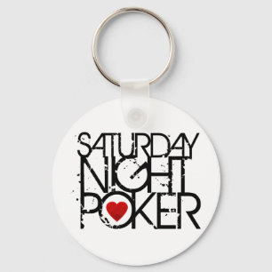 Saturday Night Poker Keychain