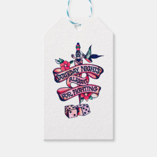 Saturday Night's Alright For Fighting Gift Tags