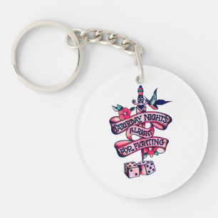 Saturday Night's Alright For Fighting Keychain