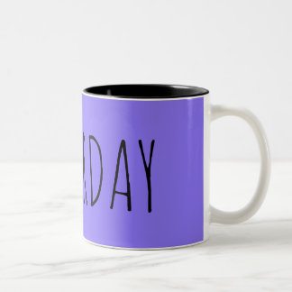 Saturday ||Week Collection Two-Tone Coffee Mug