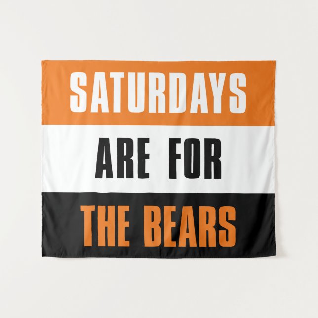 Saturdays are for The Bears, Mercer University Tapestry (Front (Horizontal))