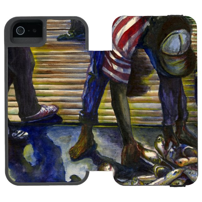 Saturday's Blessings, Harbour Island, Bahamas Incipio iPhone Wallet Case (Folio Open)
