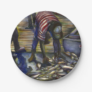 Saturday's Blessings, Harbour Island, Bahamas Paper Plate