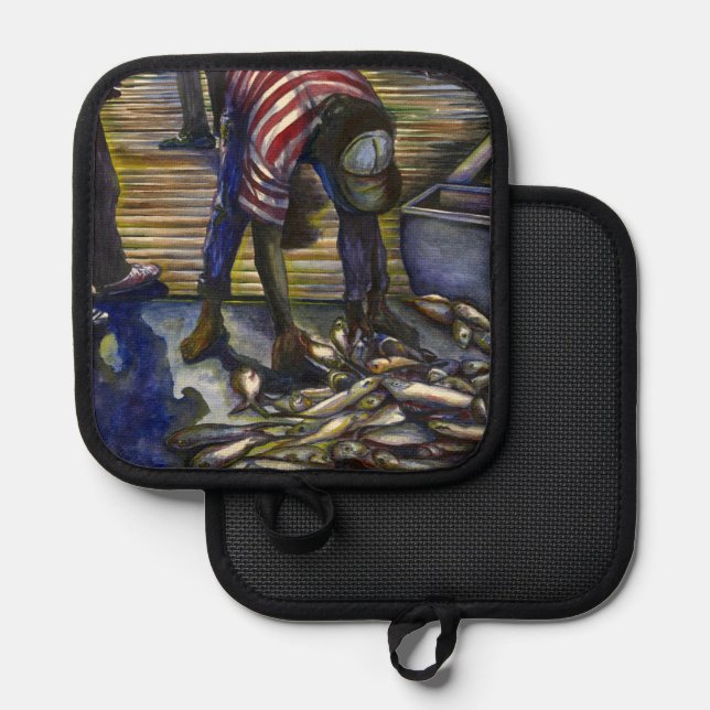 Saturday's Blessings, Harbour Island Pot Holder (Front/Back)