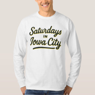 Saturdays in Iowa City Game Day Tailgate Vibes T-Shirt