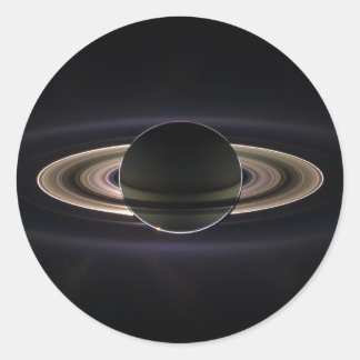 Saturn Aglow Classic Round Sticker