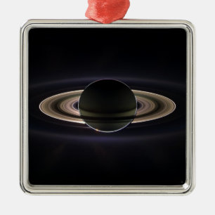 Saturn Aglow Metal Ornament