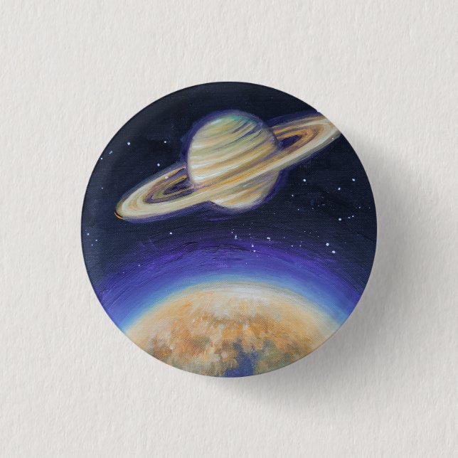 Saturn and Titan    1 Inch Round Button (Front)