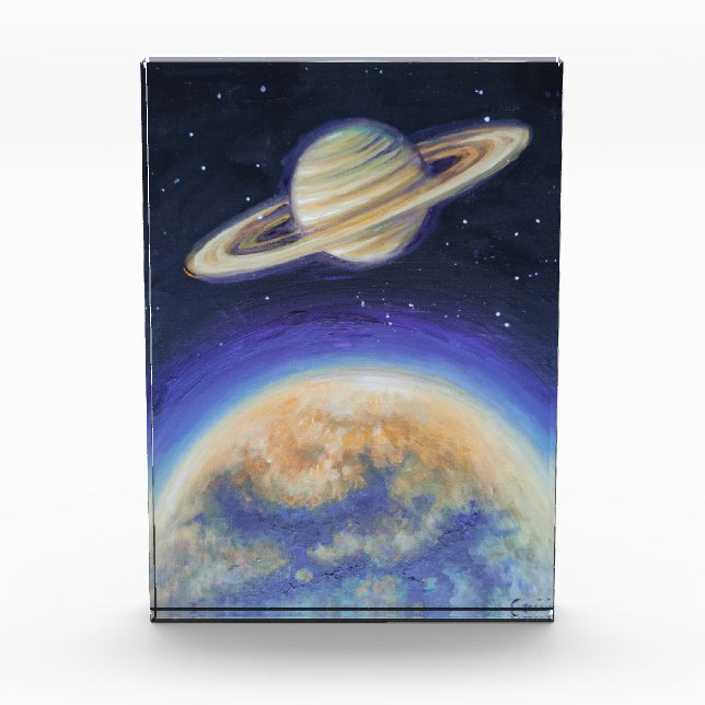 Saturn and Titan  Photo Block (Front)