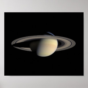 Saturn — Cassini Orbiter Mosaic, 2004 Poster