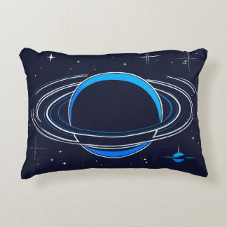 "Saturn Design Throw Pillow" Accent Pillow