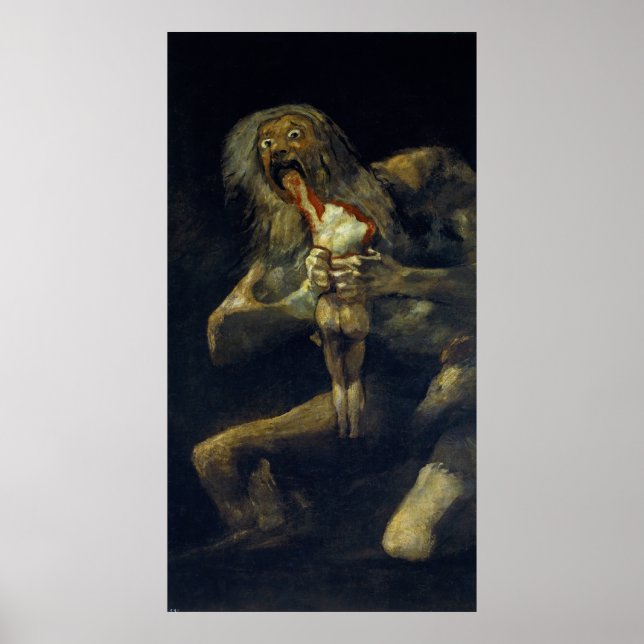 Saturn Devouring His Son by Francisco de Goya Poster (Front)