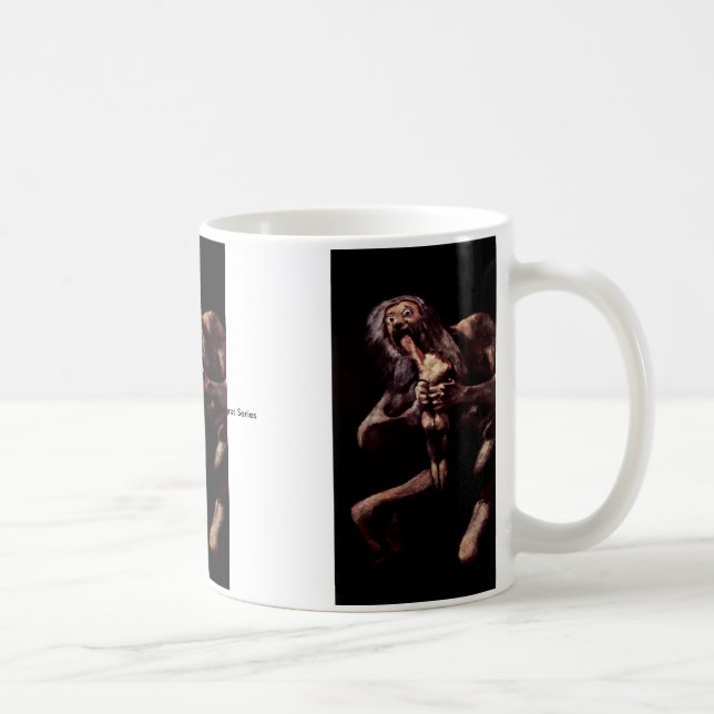 Saturn Devouring His Son From The Pinturas Negras Coffee Mug (Right)