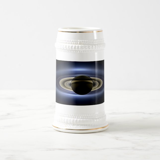 Saturn Eclipsed the Sun from Cassini Orbiter   Beer Stein (Center)