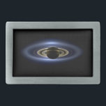 Saturn Eclipsed the Sun from Cassini Orbiter   Belt Buckle<br><div class="desc">NASA's Cassini spacecraft hid behind Saturn, capturing a dramatic scene: the gas giant's majestic form, seven of its moons, and even a tiny, pale dot of Earth in the distance, all illuminated by the sun filtering through the rings. This unique vantage point, shielded from the sun's glare by Saturn itself,...</div>