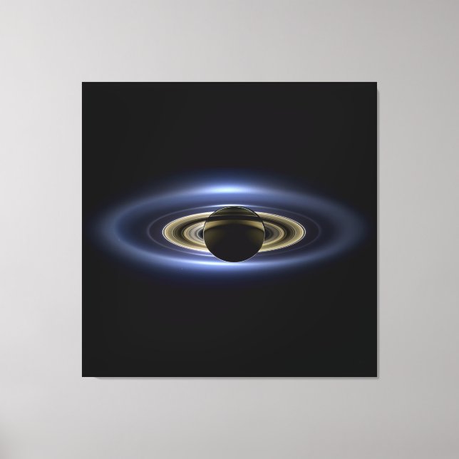 Saturn Eclipsed the Sun from Cassini Orbiter   Canvas Print (Front)