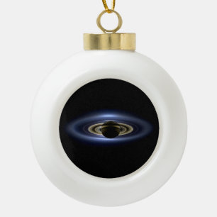 Saturn Eclipsed the Sun from Cassini Orbiter   Ceramic Ball Christmas Ornament