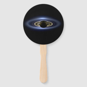 Saturn Eclipsed the Sun from Cassini Orbiter   Hand Fan