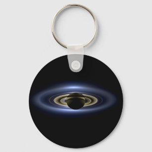 Saturn Eclipsed the Sun from Cassini Orbiter   Keychain