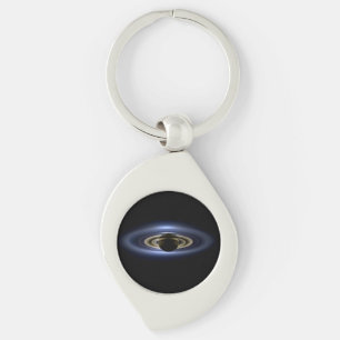 Saturn Eclipsed the Sun from Cassini Orbiter   Keychain