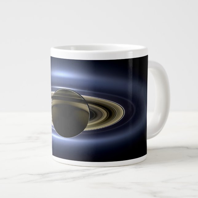 Saturn Eclipsed the Sun from Cassini Orbiter   Large Coffee Mug (Front Right)