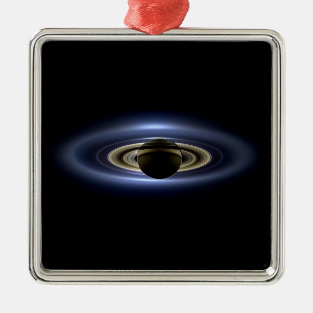 Saturn Eclipsed the Sun from Cassini Orbiter   Metal Ornament (Front)