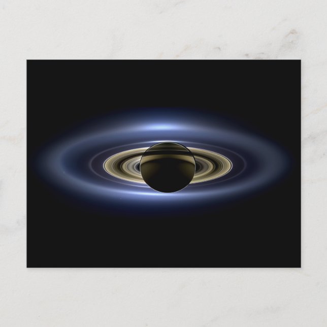 Saturn Eclipsed the Sun from Cassini Orbiter   Postcard (Front)